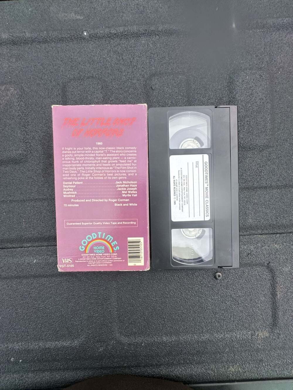 The Little Shop of Horrors (1960) Goodtimes Home Video VHS